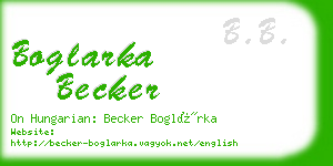 boglarka becker business card